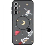 Husa MagSafe pentru Samsung Galaxy A16 5G A166 / A16 4G A165, OEM, Cartoon Astronaut, Neagra