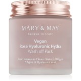 Mary&amp;May Rose Hyaluronic Hydra Wash off Pack mască facială intens hidratantă cu efect calmant 125 g