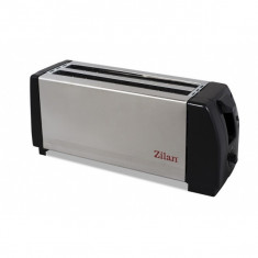 Prajitor de Paine Dublu ZILAN ZLN-8440, Inox, Putere 1300W , 2 fante pentru 4 felii, Termostat reglabil - ZLN8440 foto