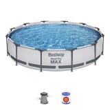 Piscina supraterana Bestway Steel Pro MAX 366x76 cm cu filtru