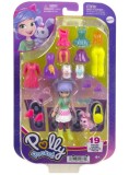 Papusa Polly Pocket Medium Pack Morning Walk &amp; Pet (hkv94)