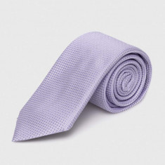 BOSS cravată de mătase culoarea violet 50512631