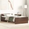 vidaXL Cadru de pat, stejar maro, 90x190 cm, lemn prelucrat