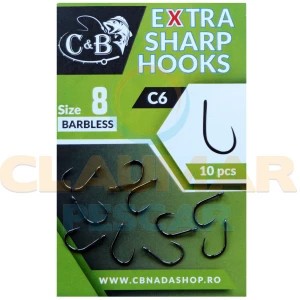 Carlige C&amp;B C6 Extra Sharp, Nr.16, 10buc/pac
