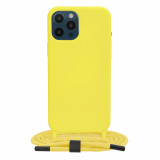 Cumpara ieftin Husa pentru iPhone 12 Pro Max, Techsuit Crossbody Lanyard, Yellow