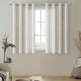 Cumpara ieftin Set 2 Draperii, 140 x 160 cm, Prindere cu Inele, Gri Nature - CN