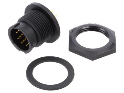 Conector circular soclu B tată PIN 12 2A IP67 foto