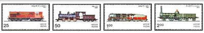 India 1976 - Locomotive, serie neuzata foto