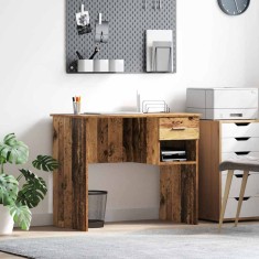 vidaXL Birou cu sertar Lemn vechi 90 x 49.5 x 75 cm Lemn compozit 869272