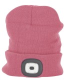 Caciula roz cu LED Strend Pro Albacore, re&icirc;ncarcare USB, 4 SMD