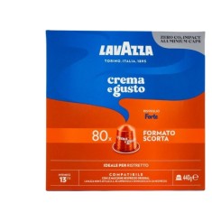 Cafea capsule Lavazza Crema e Gusto Forte , compatibile Nespresso, 80 buc