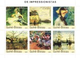 GUINEEA-BISSAU 2003 - Picturi , maestri impresionisti [2] / bloc MNH, Nestampilat