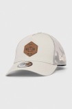 New Era sapca culoarea bej, cu imprimeu