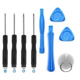 Cumpara ieftin Set 9 instrumente pentru reparatii telefoane cu 4 surubelnite T3,T4,T5,2.0- Negru Bleu