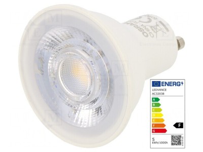 Lampă LED GU10 Alb Cald 5W 2700K 350lm foto