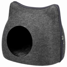 Trixie Cat Cave - Pe?tera din fetru pentru pisici gri 38 x 35 x 37 cm foto