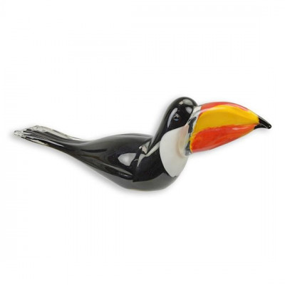 Tucan- figurina din sticla Murano MN-19 foto