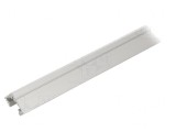 Profil Aluminiu Argintiu pentru Module LED 2m 45&deg;