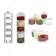 Set Pentru Condimente Spice Tower Cu 6 Recipiente