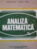 ANALIZA MATEMATICA de MARIANA CRAIU SI VASILE V. TANASE, BUC.1980