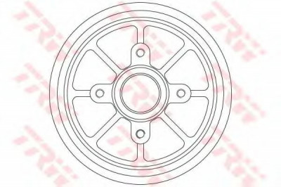 Tambur frana CITROEN C2 ENTERPRISE (2009 - 2016) TRW DB4310MR foto