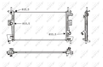 NRF 58487 Radiator, racire motor foto