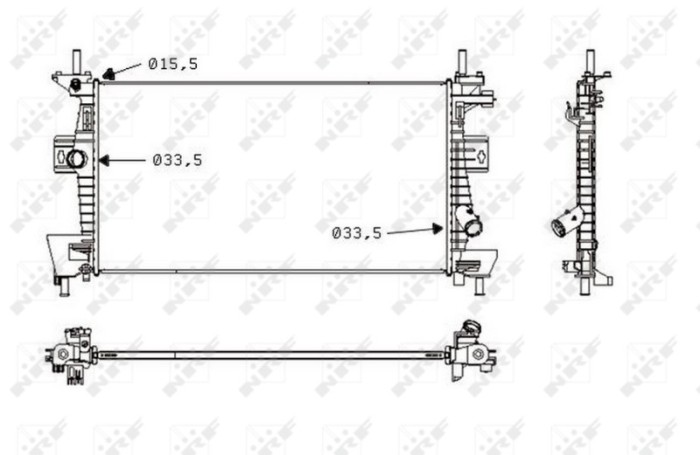 NRF 58487 Radiator, racire motor