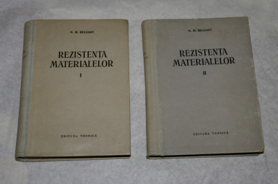 Rezistenta materialelor - N. M. Beleaev - 2 vol -1956 foto