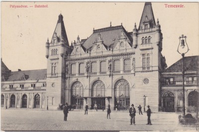 Timisoara Temesvar P&amp;Aacute;LYAUDVAR Gara ND(1910) foto