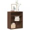 Gossi biblioteca, stejar maro, 60x30x71,5 cm, lemn prelucrat