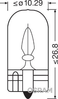 OSRAM 2841 ORIGINAL Bec, lumini interioare
