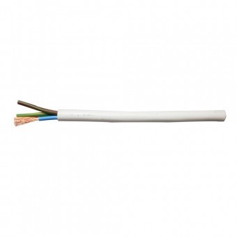 MYYM 0.75 Cablu cupru 3 conductoare 0,75mmp, 0.6mm, PVC, alb foto