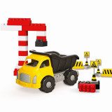 Camion si cuburi de construit, 40 piese, 20 x 12 x 11.5 cm, DOLU