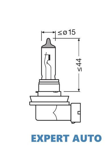 Bec 12v h11 55 w night breaker +200% osram UNIVERSAL Universal #6