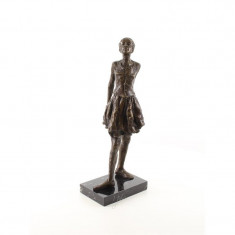 Dansatoare de 14 ani-statueta din bronz pe un soclu din marmura YY-94 foto
