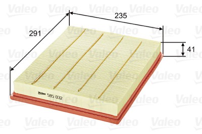 VALEO 585032 Filtru aer foto
