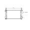 Radiator apa Ford Fiesta, 1989-1995 Motor 1,0/1,1/1,3/1,4 Benzina, Aluminiu/Plastic Brazat, 500x300x24, OE: 94fb8005ba; 94fb8005bb; 94fb8005bc; V92fb