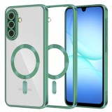 Husa MagSafe pentru Samsung Galaxy A17 4G / A17 5G, Techsuit, Luxury Crystal, Verde Deschis