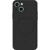 Husa protectie Flippy compatibila cu iPhone 14 Pro Max, Liquid MagSafe, ring-shaped, magnetica, Negru