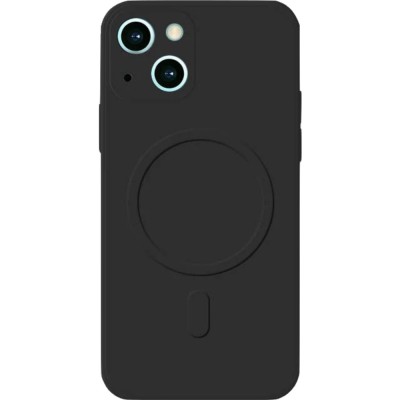 Husa protectie flippy compatibila cu iphone 14 pro max, liquid magsafe, ring-shaped, magnetica, negru foto
