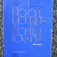 FILOZOFIE MODERNA SI CONTEMPORANA - STUDII , sub redactia lui AL. POSESCU , 1973