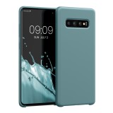 Husa Kwmobile pentru Samsung Galaxy S10 Plus, Verde, Silicon, 49028.206, Carcasa