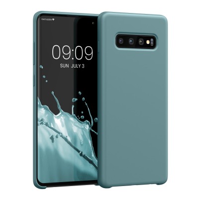 Husa Kwmobile pentru Samsung Galaxy S10 Plus, Verde, Silicon, 49028.206 foto