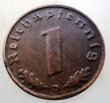 B.133 GERMANIA 1 REICHSPFENNIG 1939 D, Europa, Bronz
