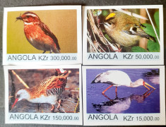 Angola pasari, fauna serie 4v. mnh foto