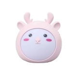 Lampa de veghe pentru copii, 3 tipuri de lumina, putere 4.2W, touch, USB, model ren roz / ZTS 8238