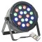 Proiector extra-plat PAR 18x1W LED RGB DMX