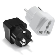 Adaptor priza UK Anglia / US la Europa Active 16A, gri, pentru stecher UK