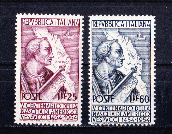 TSV$ - 1954 MICHEL 922-923 ITALIA 4 &euro; MNH/**