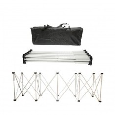 Masa de lucru pliabila tip acordeon cu 10 picioare, cadru din aluminiu 226x61x72cm